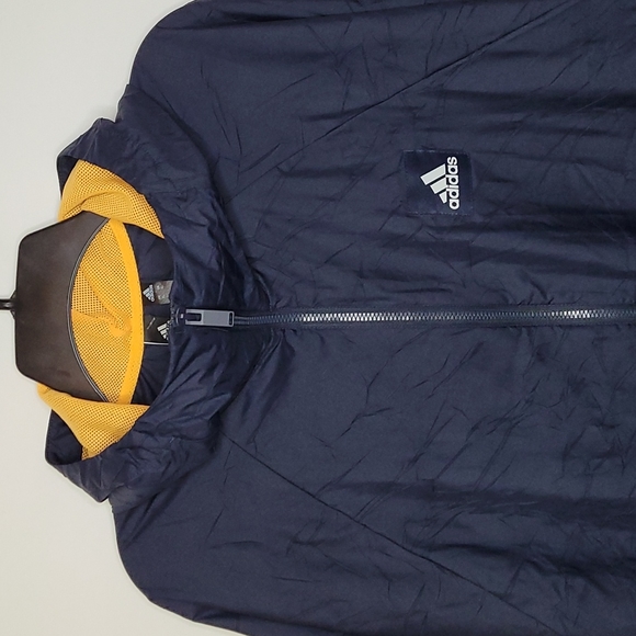 💰NWT! ADIDAS ▪︎ MEN'S NAVY WINDBREAKER JACKET ▪︎ SIZE XL - Picture 1 of 9